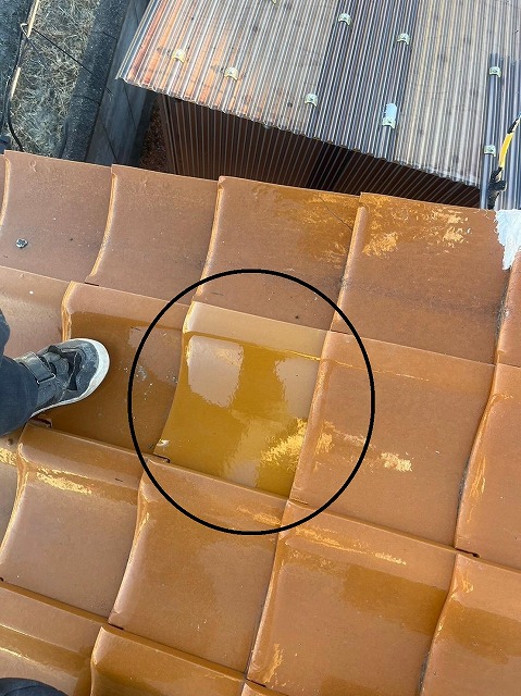 甲府市　瓦差し替え工事